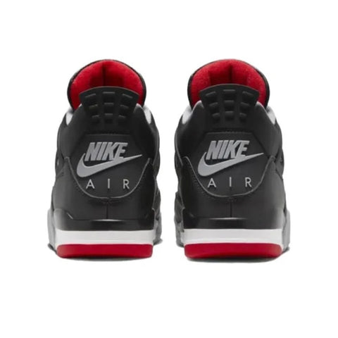 Jordan Air Jordan 4 "Bred Reimagined "Wear-resistant Mid-top Retro Basketball Shoes for Men's The Same Black and Red FV5029-001