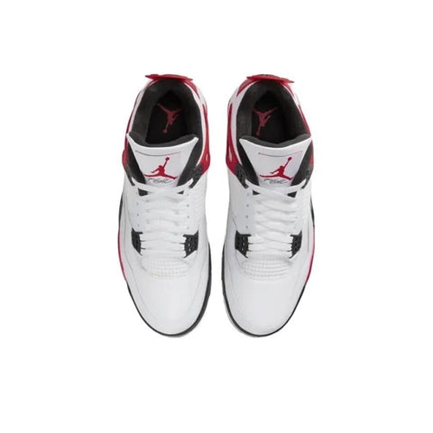 Jordan Air Jordan 4 "Neutral Grey" "Red Cement" Comfortable Retro Basketball Shoes Men's White and Black and Red DH6927-161