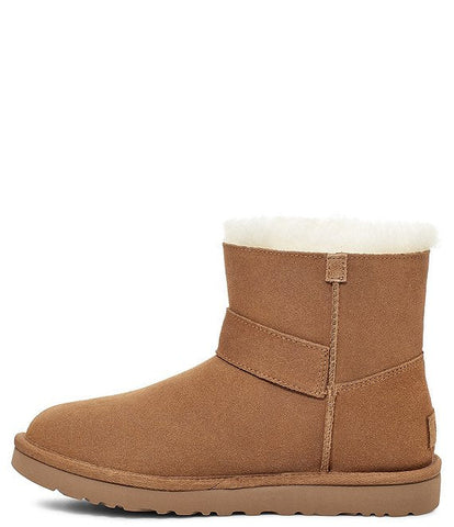 UGG Mini Bailey Graphic Logo Suede Strap Boots