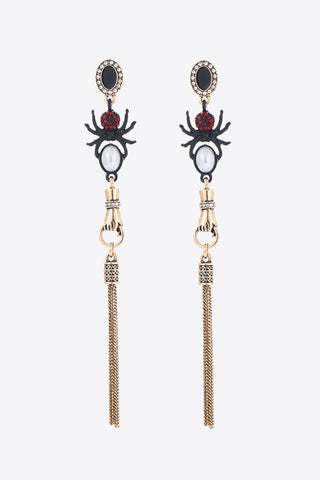18K Gold-Plated Spider Drop Earrings - TJ Outlet