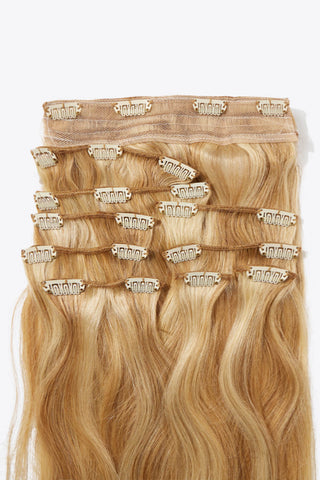 20" 200g #613 Clip-in Hair Extensions Human Hair - TJ Outlet