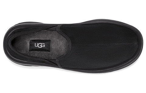 UGG Kick It Slip-On Athleisure Casual Sports Shoe Black Fleece Lined 1118495-BTNL