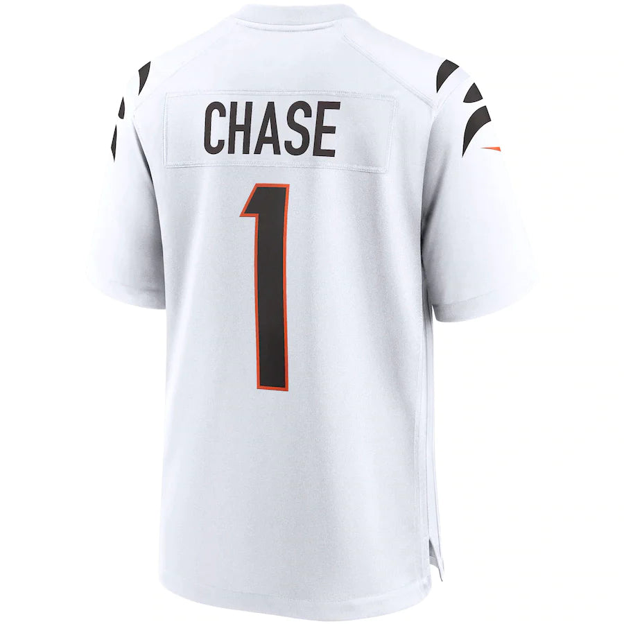 Men’s Cincinnati Bengals Ja’Marr Chase White Game Jersey