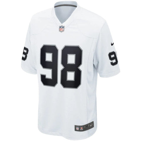 Men’s Las Vegas Raiders Maxx Crosby #98 White NFL Stitched Jersey