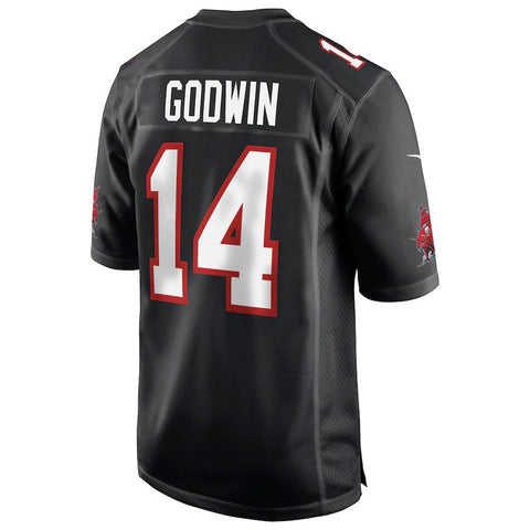Men’s Tampa Bay Buccaneers Chris Godwin #14 Black Super Bowl LV Bound Game Fashion Jersey