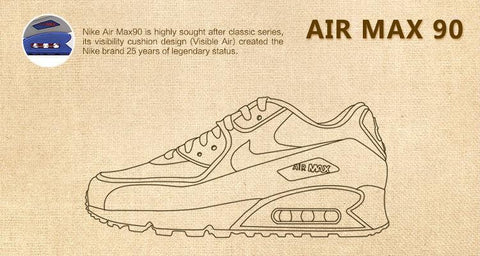 Original   NIKE AIR MAX 90 ULTRA PRM Women's  Running Shoes Sneakers