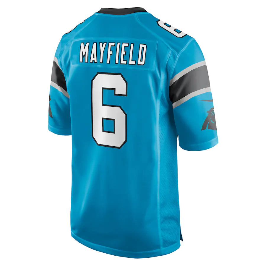Men’s Carolina Panthers Baker Mayfield Nike Blue Jersey