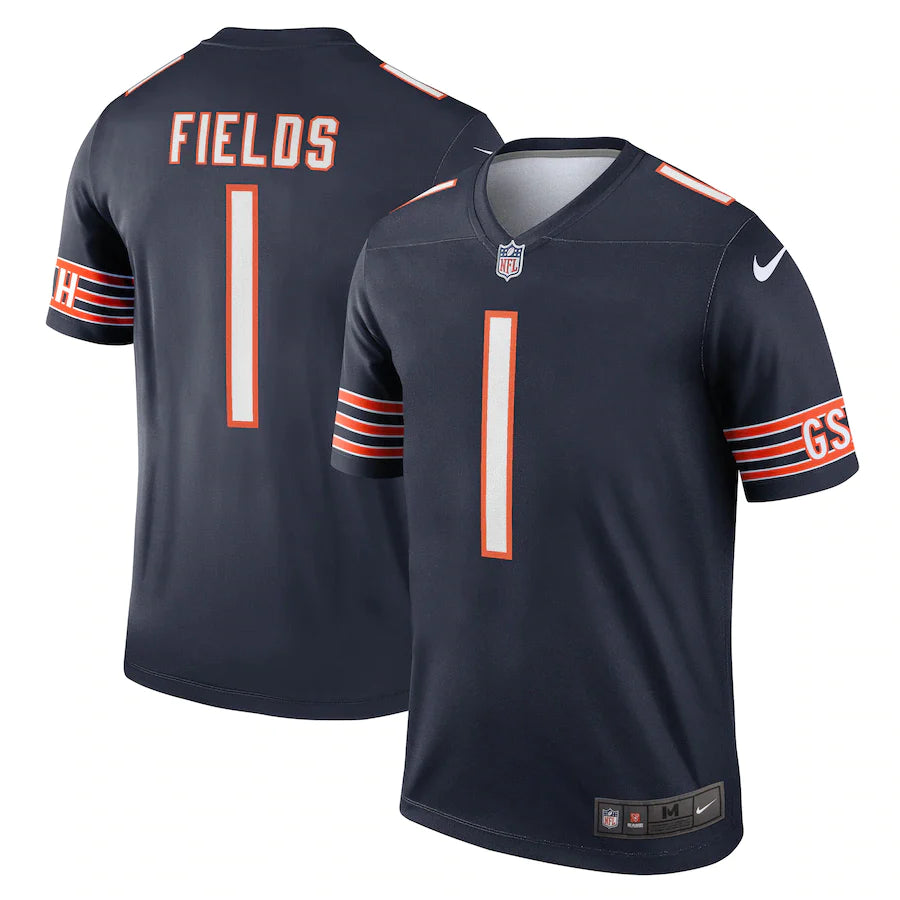 Men’s Chicago Bears Justin Fields Nike Navy Legend Jersey
