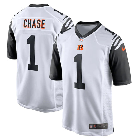Men’s Cincinnati Bengals Ja’Marr Chase Nike White Alternate