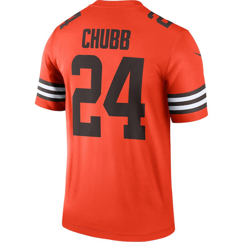 Men’s Cleveland Browns Nick Chubb Nike Orange Inverted Jersey