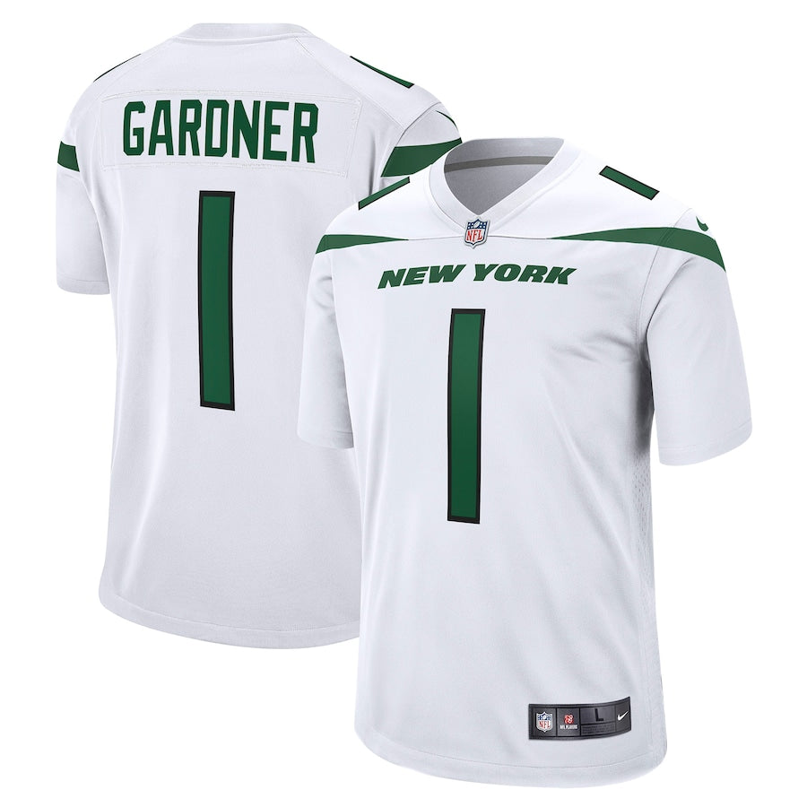 Men’s New York Jets Ahmad Sauce Gardner Nike White 2022 Jersey