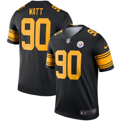 Men’s Pittsburgh Steelers T.J. Watt Nike Black Color Rush Jersey