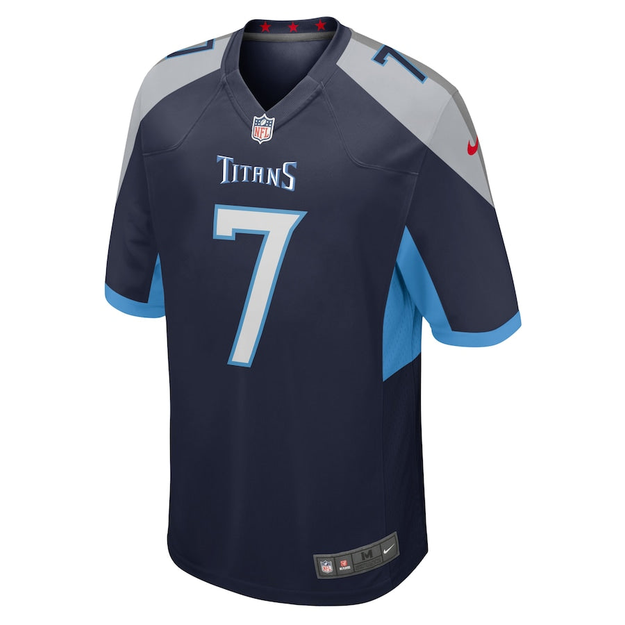 Men’s Tennessee Titans Malik Willis Nike Navy 2022 Jersey