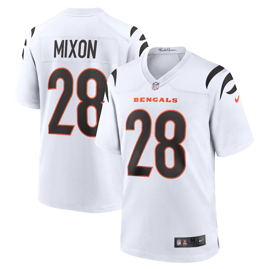 Men’s Cincinnati Bengals Joe Mixon White NFL Jersey