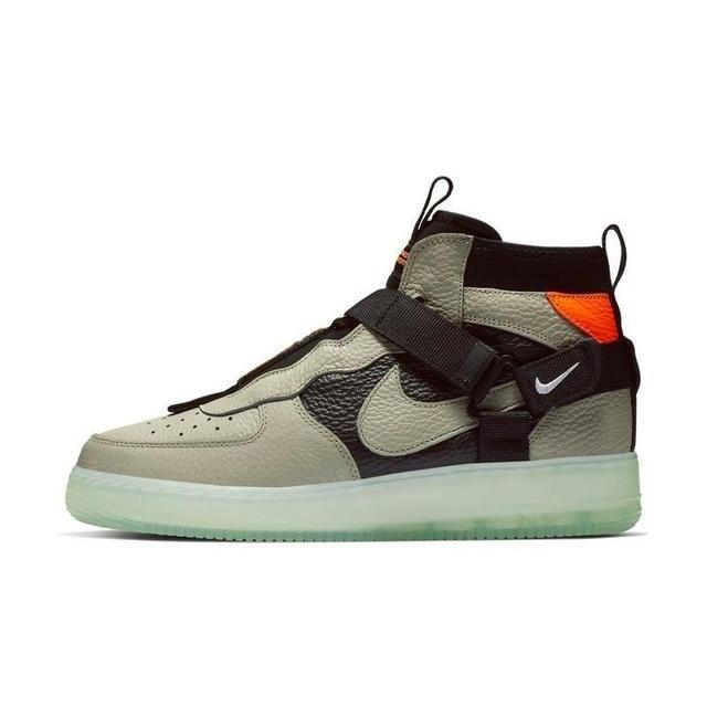 NIKE AIR FORCE 1 UTILITY MID AF1 2019 New Men Skateboarding Shoes Black Green Sneakers Designer Good Quality Athletic AQ9758-300