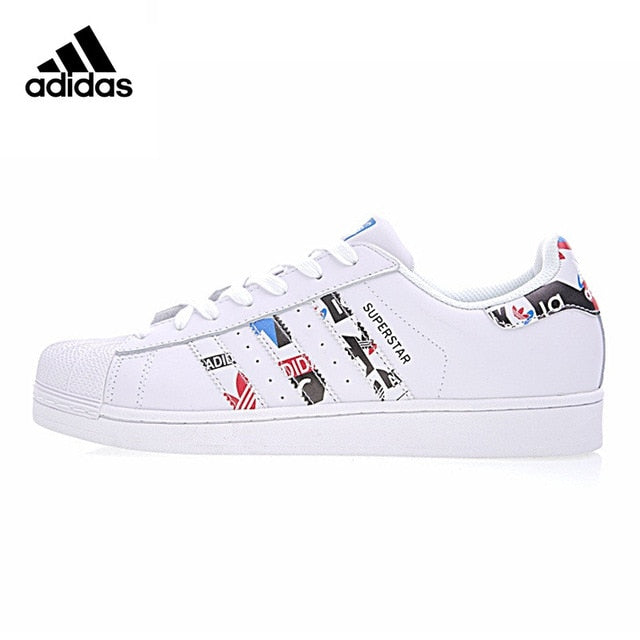 Original New Arrival Official Adidas Clover SUPERSTAR Men and Women Skateboard Shoes Classic breathable shoes outdoor anti-slip
