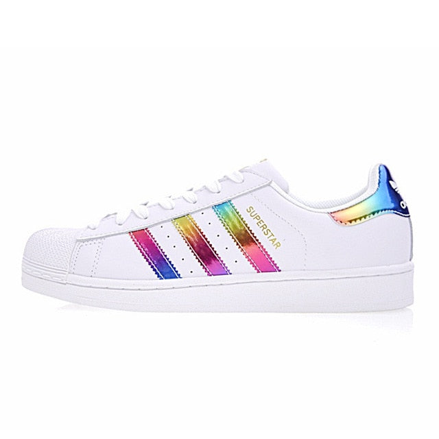 Original New Arrival Official Adidas SUPERSTAR Gold Label Women's Skateboarding Shoes Sport Outdoor Sneakers Breathable S81015