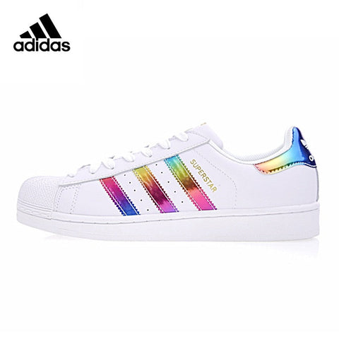 Original New Arrival Official Adidas SUPERSTAR Gold Label Women's Skateboarding Shoes Sport Outdoor Sneakers Breathable S81015