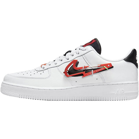 Nike Air force1 AF1 Air Force One sneakers carabiner black and white red sneakers