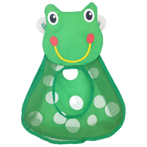 Baby Bath Toys Cute Duck Frog Mesh Net Toy Storage Bag Strong Suction Cups Bath Game Bag Bathroom Organizer Water Toys for Kids - TJ Outlet