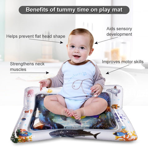 Baby Water Mat Inflatable Cushion Infant Toddler Water Play Mat for Children Early Education Developing Baby Toy Summer Toys - TJ Outlet