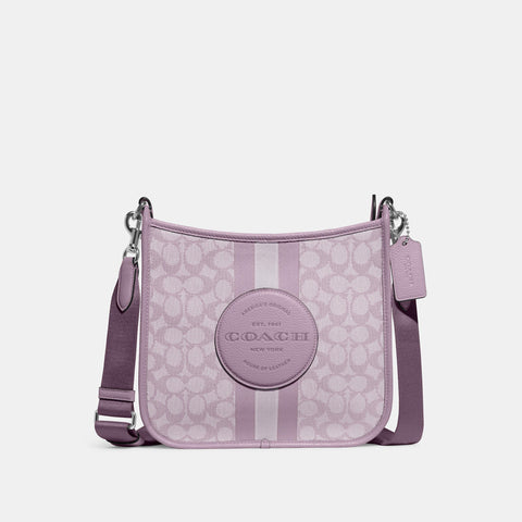 Coach Outlet Dempsey File Bag In Signature Jacquard With Stripe And Coach Patch - TJ Outlet