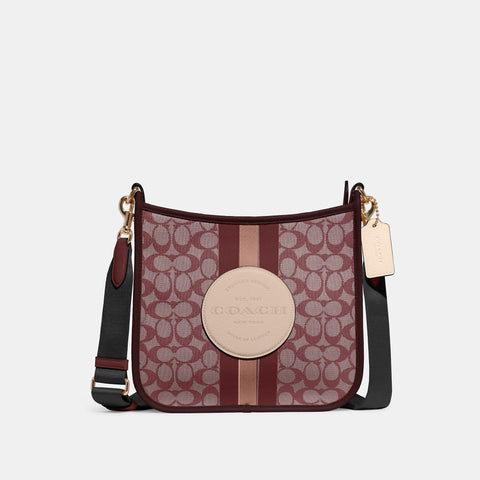 Coach Outlet Dempsey File Bag In Signature Jacquard With Stripe And Coach Patch - TJ Outlet
