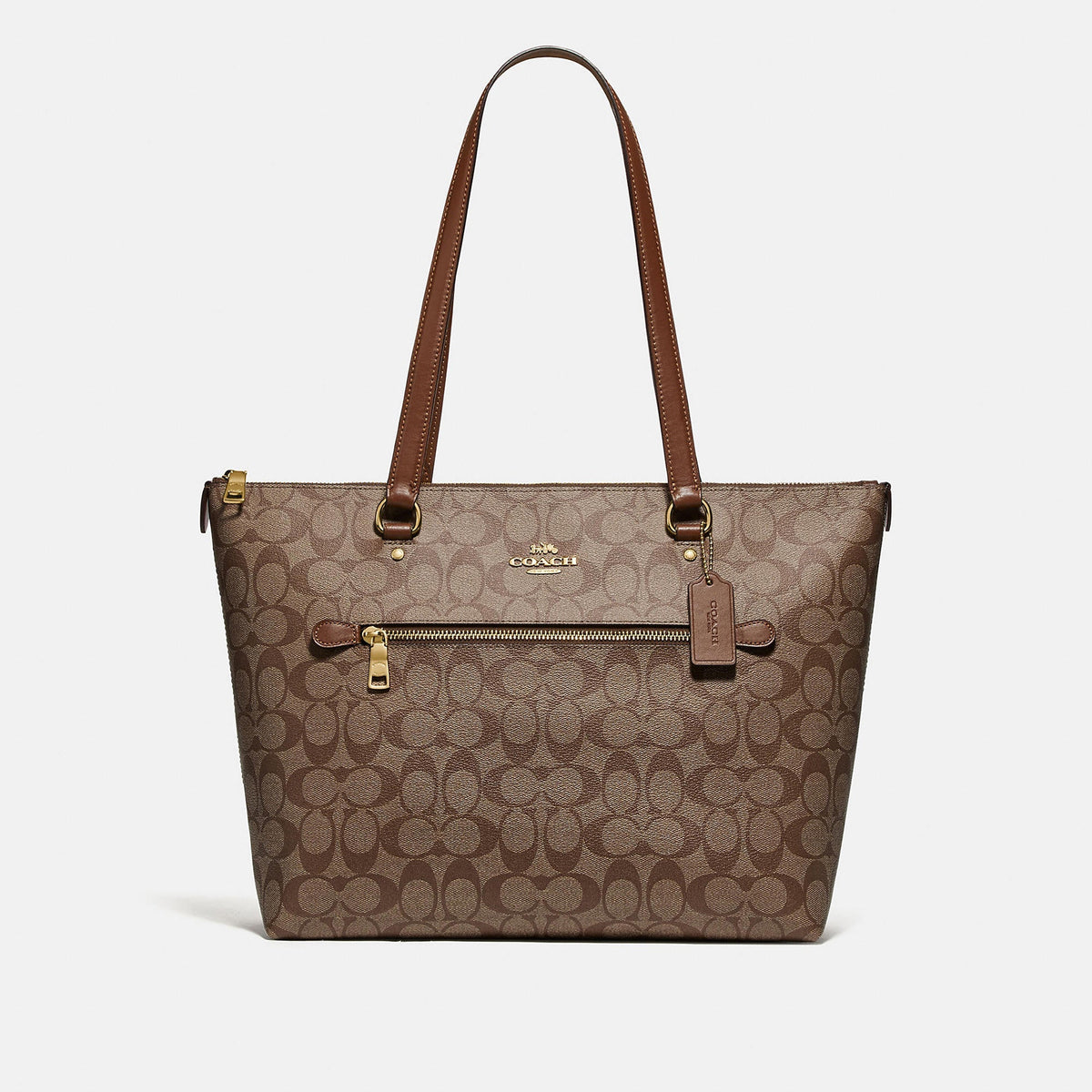 Coach Outlet Gallery Tote In Signature Canvas - TJ Outlet