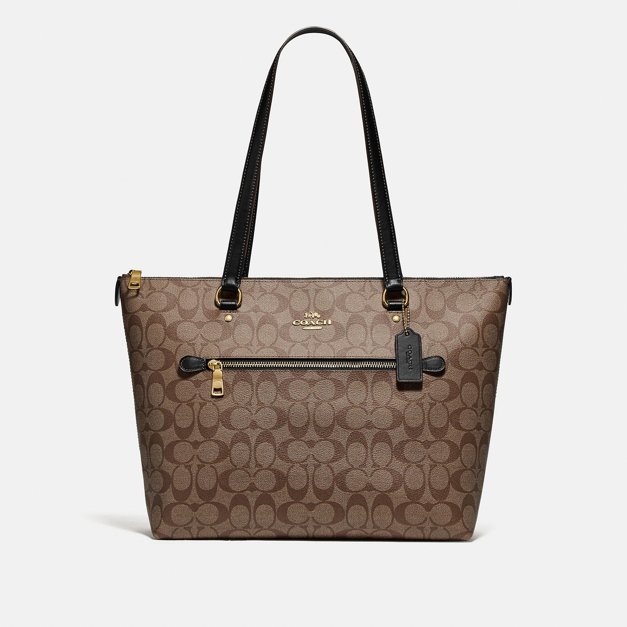 Coach Outlet Gallery Tote In Signature Canvas - TJ Outlet