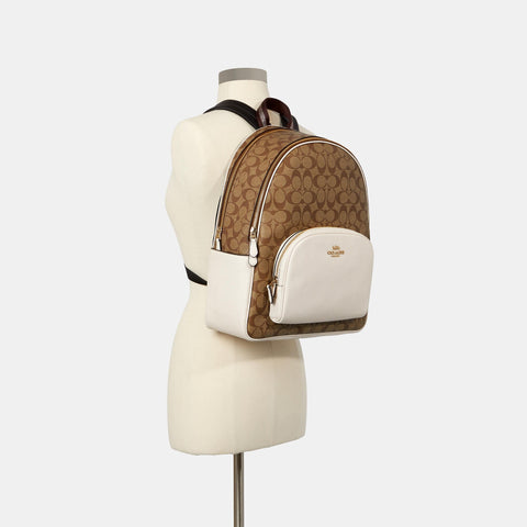 Coach Outlet Large Court Backpack In Signature Canvas - TJ Outlet