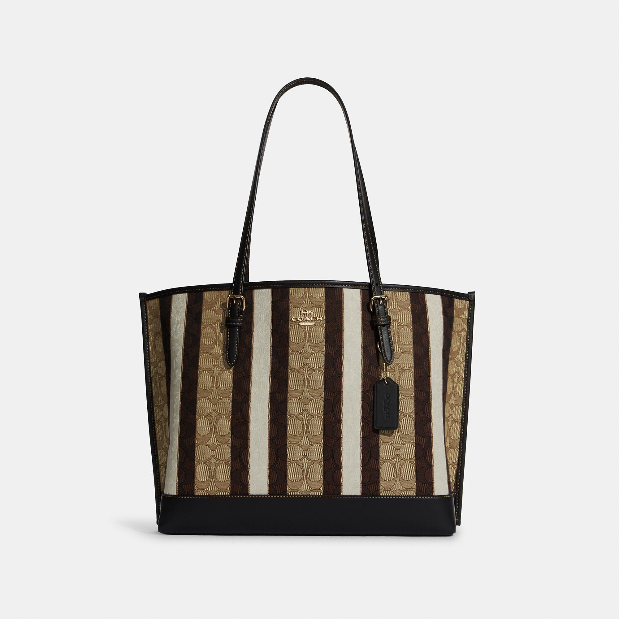 Coach Outlet Mollie Tote In Signature Jacquard With Stripes - TJ Outlet