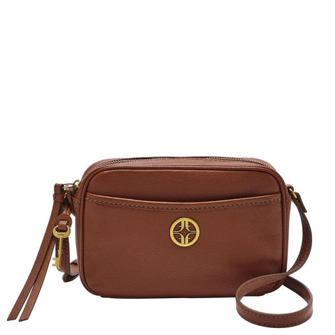 Fossil Women's Brennon Leather Camera Bag - TJ Outlet