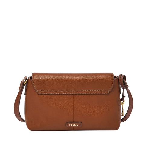 Fossil Women's Gabriella Leather Small Flap Crossbody - TJ Outlet
