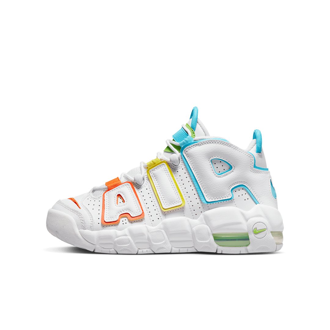 GS Nike Air More Uptempo - 'White/Baltic Blue' - TJ Outlet