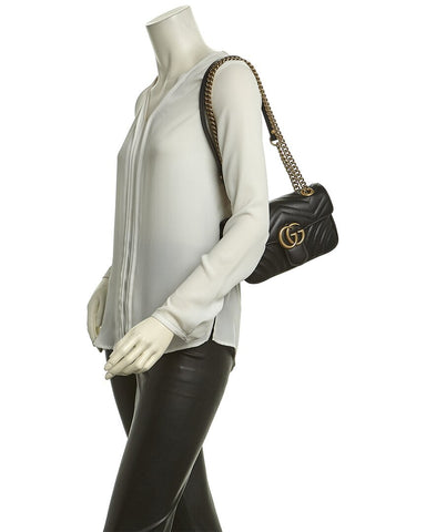 Gucci GG Marmont Mini Matelasse Leather Shoulder Bag - TJ Outlet
