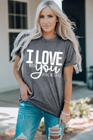 I LOVE YOU Crewneck T-Shirt - TJ Outlet