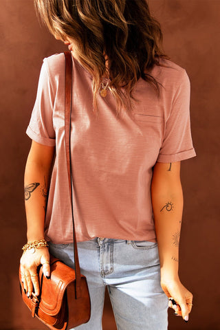 Just For You Cuffed Sleeve T-Shirt - TJ Outlet
