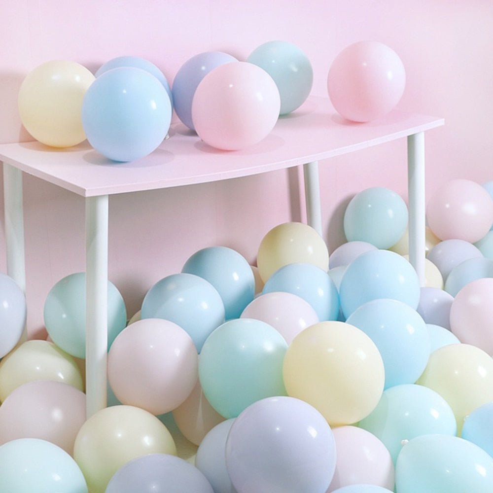 Latex colorful Balloon Macaron Pink Blue Balloon - TJ Outlet