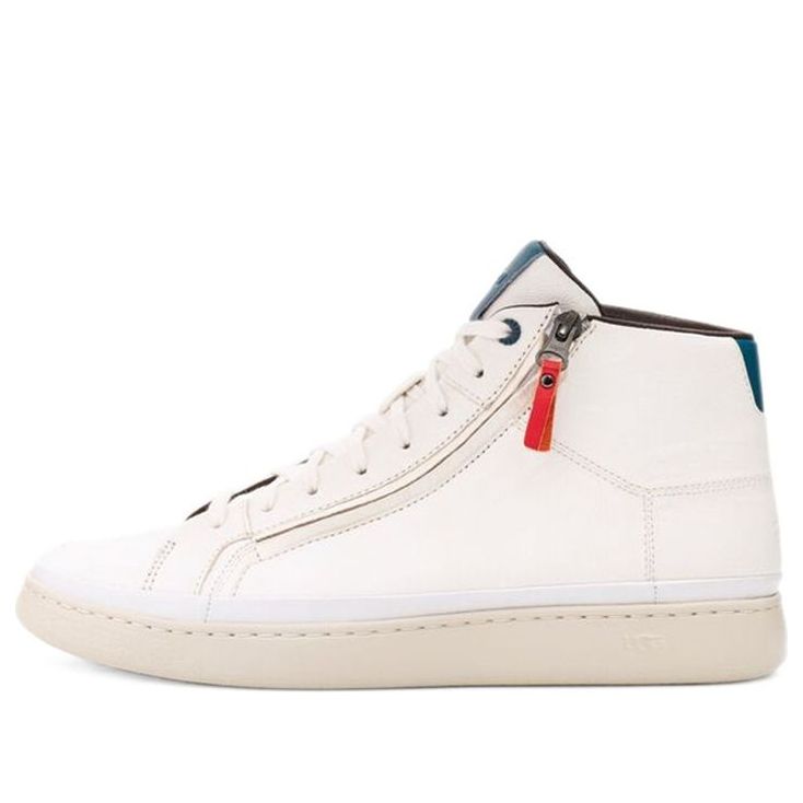UGG Cali Sneaker High Side Zip 'White Blue' 1120873-WMBL