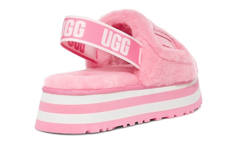 (WMNS) UGG Disco Slide Thick Sole Shoe 'Pink' 1112258-STPN - TJ Outlet